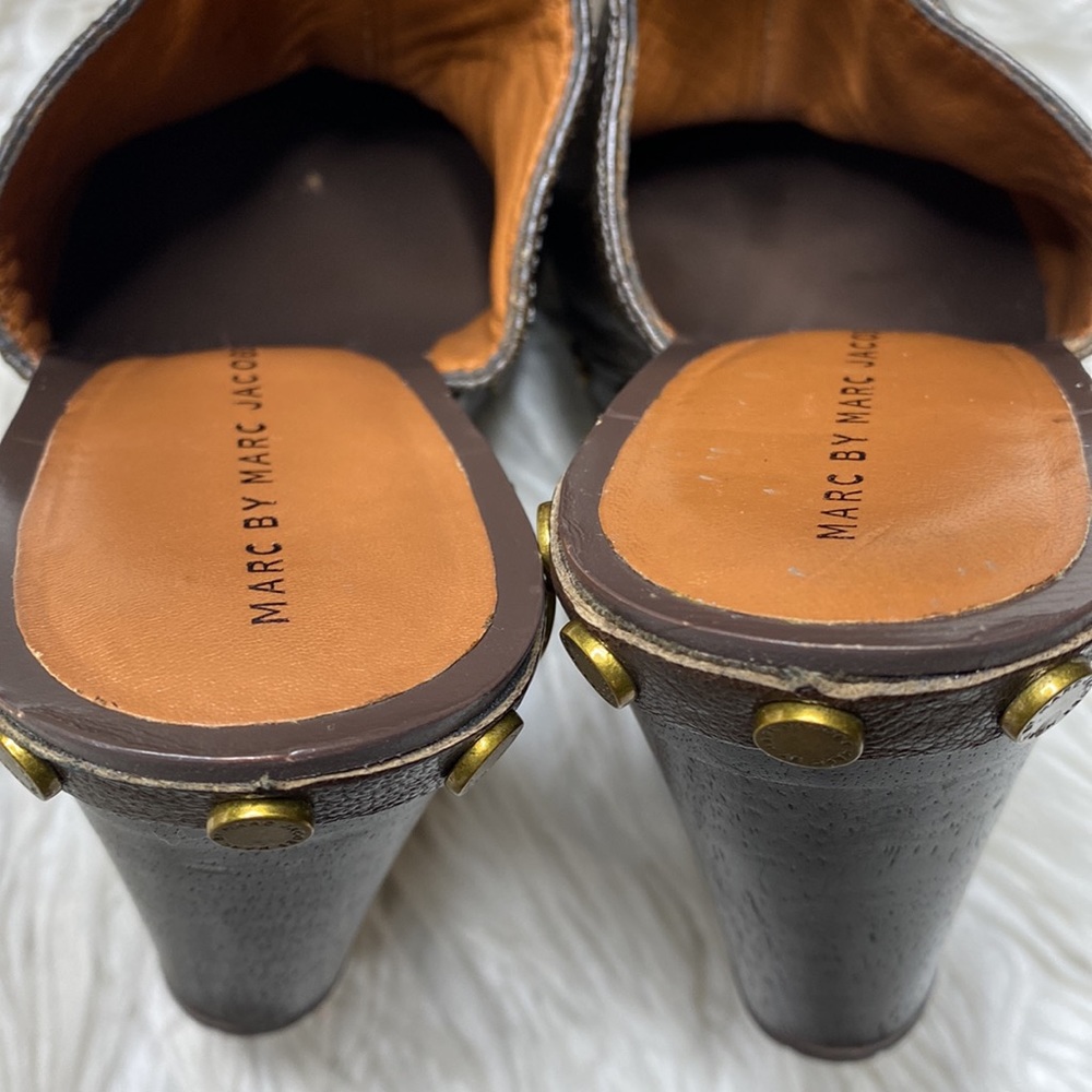 Marc by Marc Jacobs studded leather clogs - Picture 9 of 11
